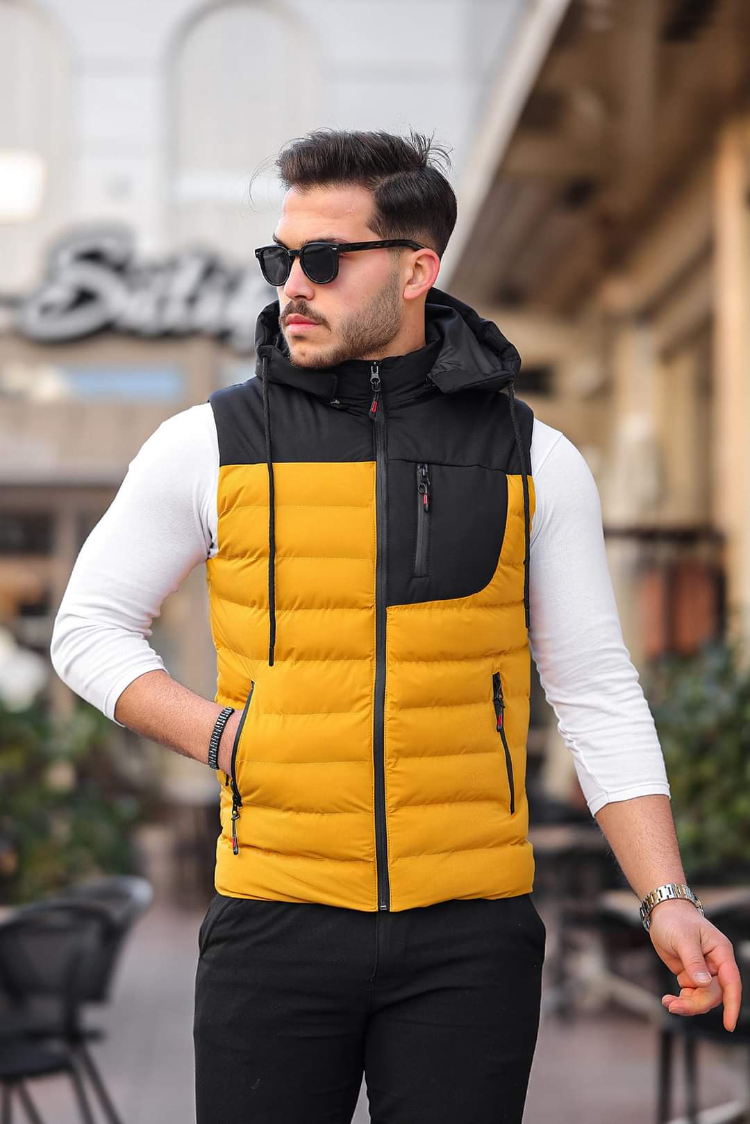 Muški prsluk vodootporan - Žuti