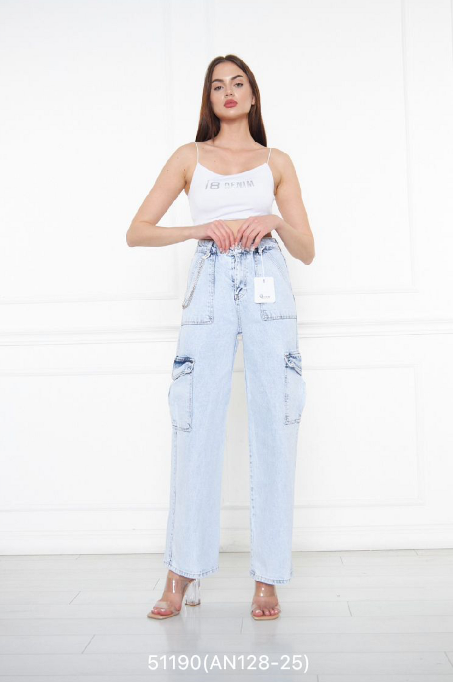 Zenske farmerke oversize - Blue erciyes