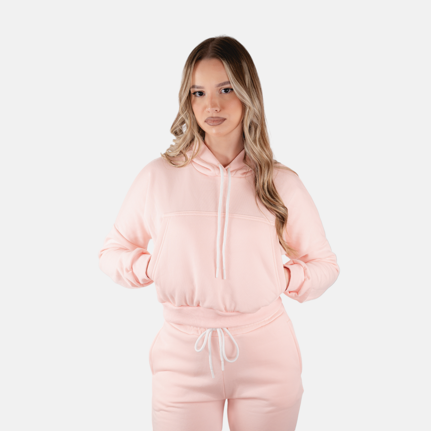 Crop roze komplet