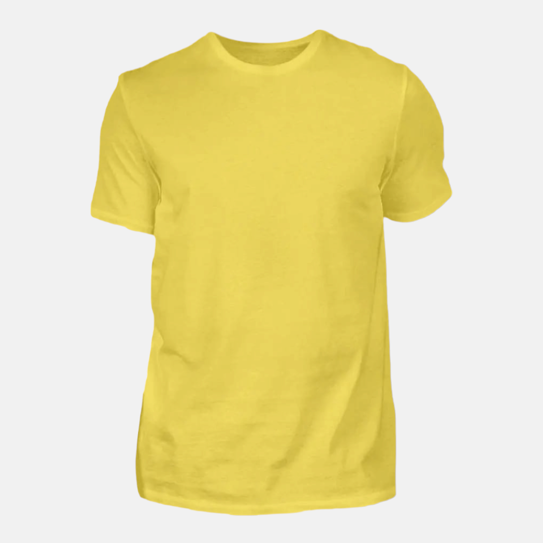 Pamučna muška majica žuta