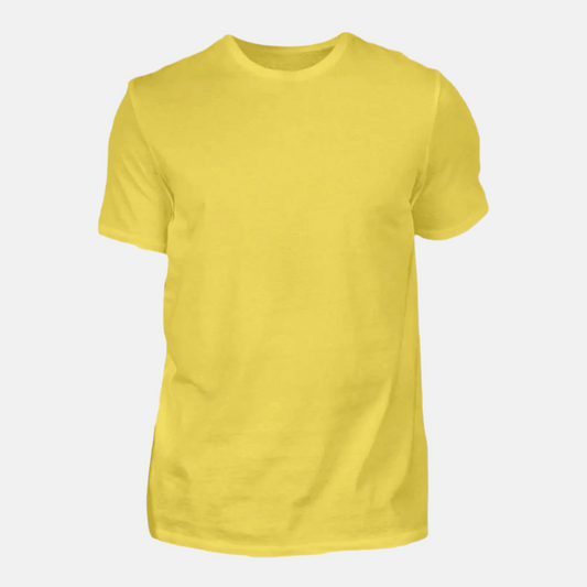 Pamučna muška majica žuta